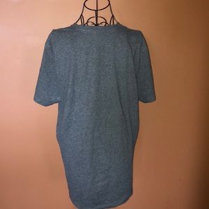 100% pima cotton long v neck medium tee shirt